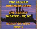 ABB - 3/20/98 - Beacon Theater - NY, NY - Back Tray Insert - 2 of 3