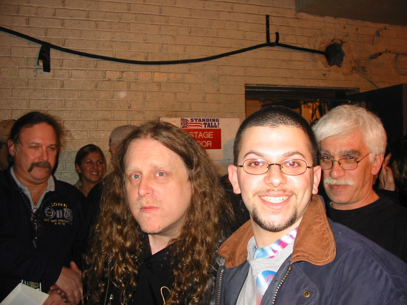 This was taken on March 24, 2002 -- closing night at the Beacon.  Bert Holman is behind and to the left of Warren.  I can't help but think Warren looks surprised for some reason, I don't know why.