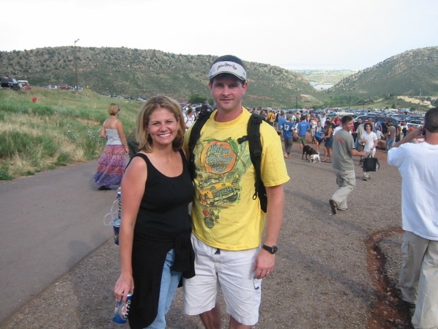 The Hocker's first trip to Red Rocks!