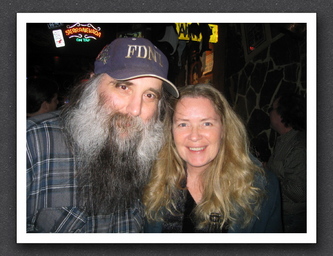 Me and Ernie at the Bear Bar on 3-11-05, before the ABB show.  I always see Ernie at ABB and Mule shows. He's a good guy.  