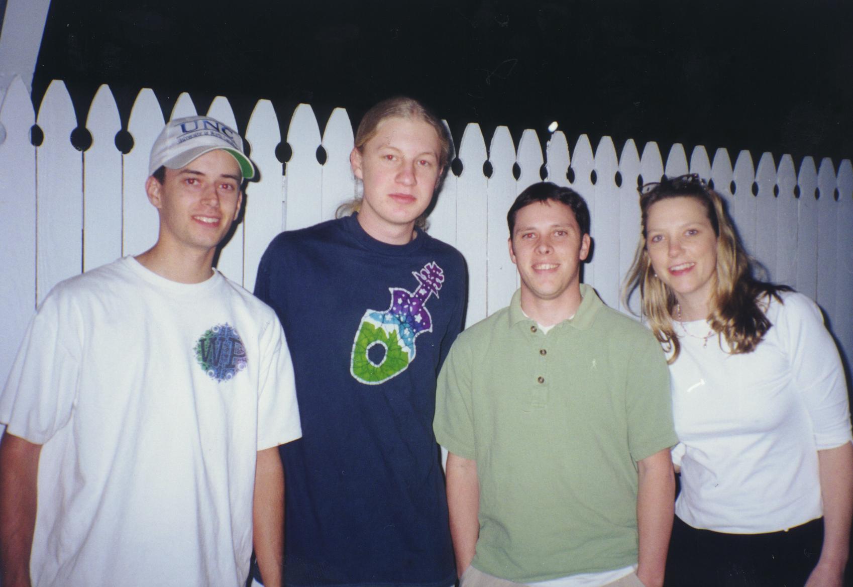 Derek, Susan, my cousin and me at Sushi Rock before the March 31, 2000 show at the Roxy in Atlanta.
