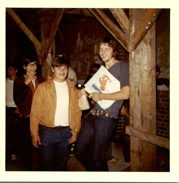Doug and myself,I'm in orange jacket--waiting to go into Fillmore,June 26,1971.we're both 19 years old. I'll be 49 this year--where did time go? Bob