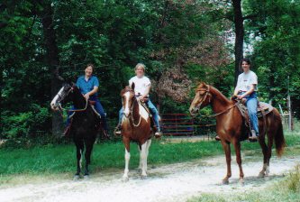 Me and some pals enjoying our horses.(thats me on the right) I always hear 