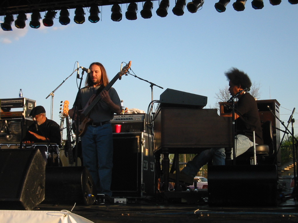 On stage with the Yonrico Scott Band