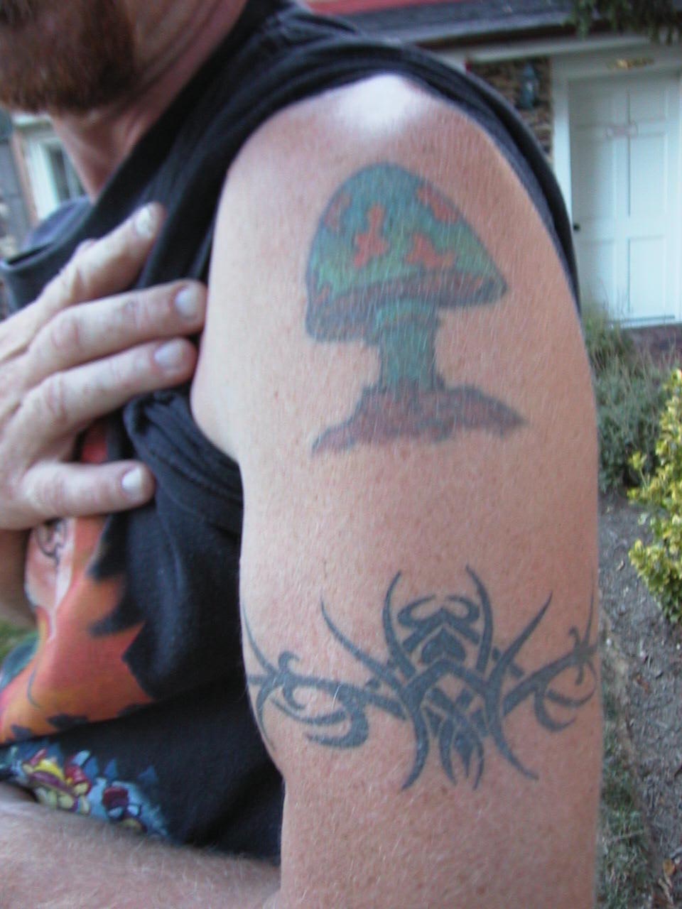 This was my first of many tattoos ,with Allman Brother meaning.Its about 12 years old and was recolored about 4 years ago.As you can see I also am wearing my Allman Brothers shirt proudly.