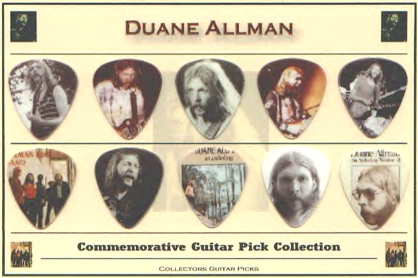 the duane allman guitar pic collection.